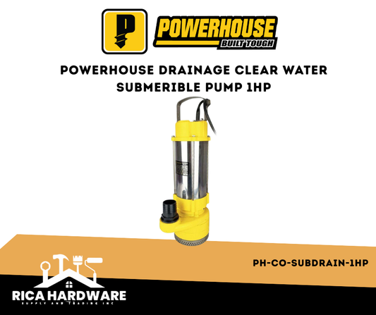 POWERHOUSE PH-CO-SUBDRAIN-1HP DRAINAGE CLEAR WATER SUBMERIBLE PUMP 1HP
