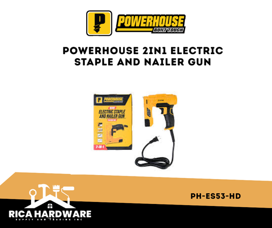 POWERHOUSE 2IN1 ELECTRIC STAPLE AND NAILER GUN (PH-ES53-HD)
