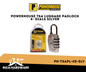POWERHOUSE PH-TSAPL-4D-SLV TSA LUGGAGE PADLOCK 4- DIALS SILVER