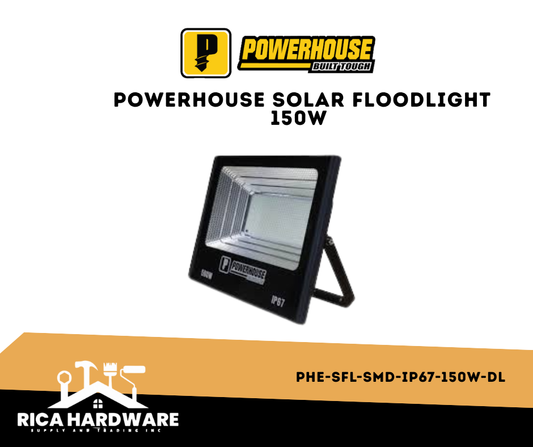 POWERHOUSE SOLAR FLOODLIGHT 150W (PHE-SFL-SMD-IP67-150W-DL)