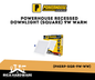 POWERHOUSE RECESSED LED DOWNLIGHT 9W DAYLIGHT(SQUARE)(PHERP-SQR-9W-DL)