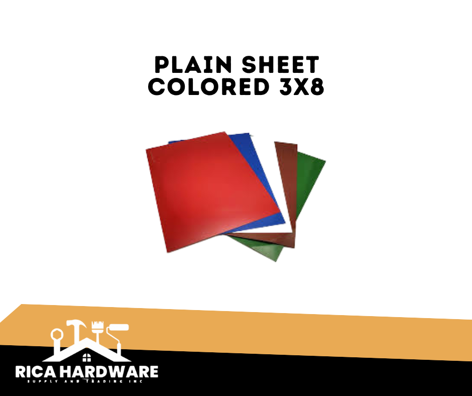 PLAINSHEET 3X8 COLORED