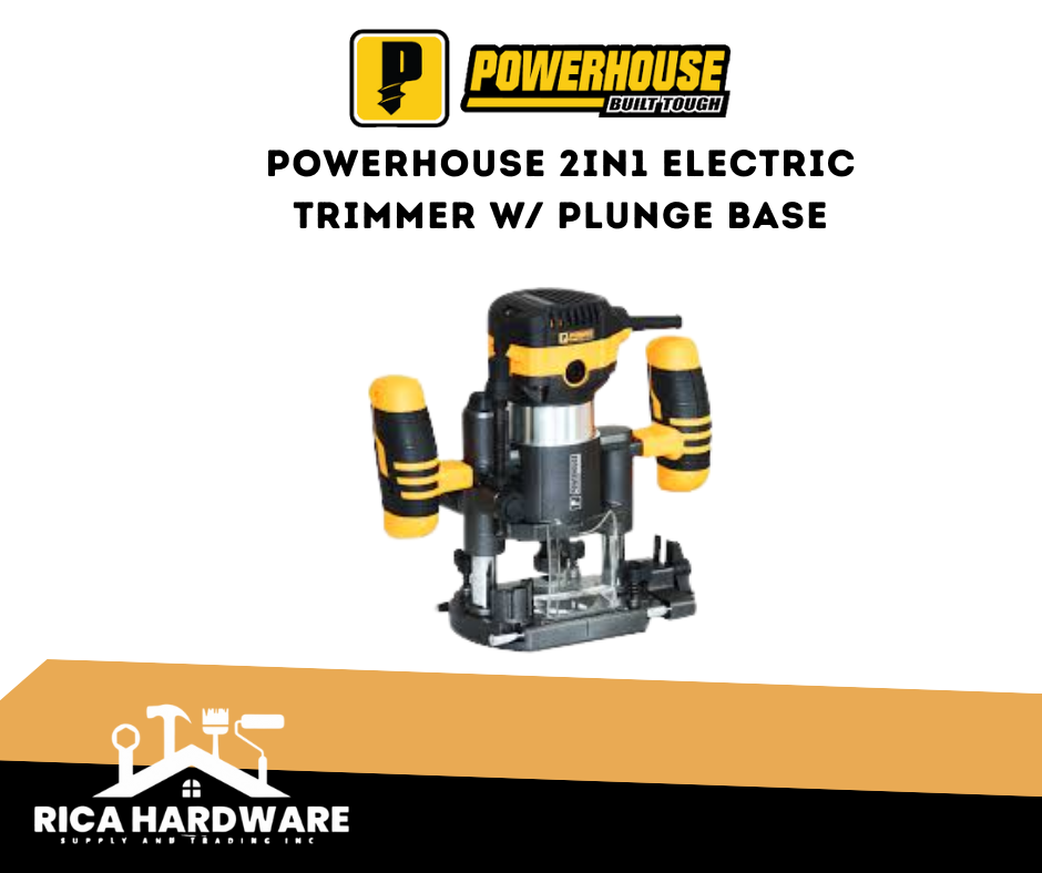 POWERHOUSE 2IN1 ELECTRIC TRIMMER W/PLUNGE BASE
