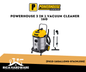 POWERHOUSE 3 IN 1 VACUUM CLEANER 16G (PH10-16GALLONS-STAINLESS)