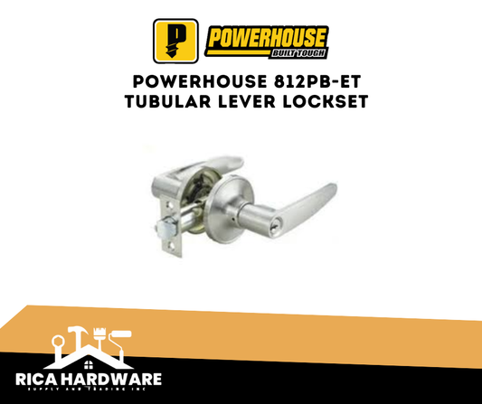 POWERHOUSE 812PB-ET TUBULAR LEVER LOCKSET