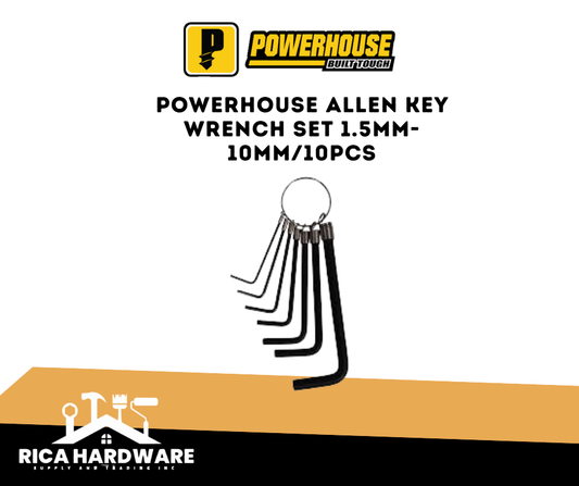 POWERHOUSE ALLEN KEY WRENCH SET 1.5MM-10MM/10PCS