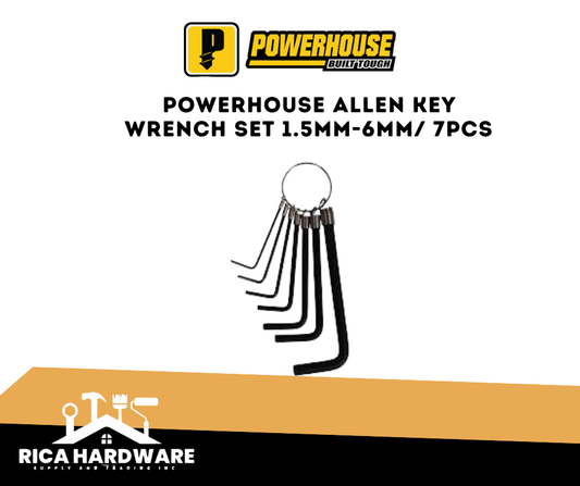 POWERHOUSE ALLEN KEY WRENCH SET 1.5MM-6MM/ 7PCS