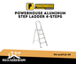 POWERHOUSE ALUMINUM STEP LADDER 4-STEPS (PH-ALSTLD-4S)