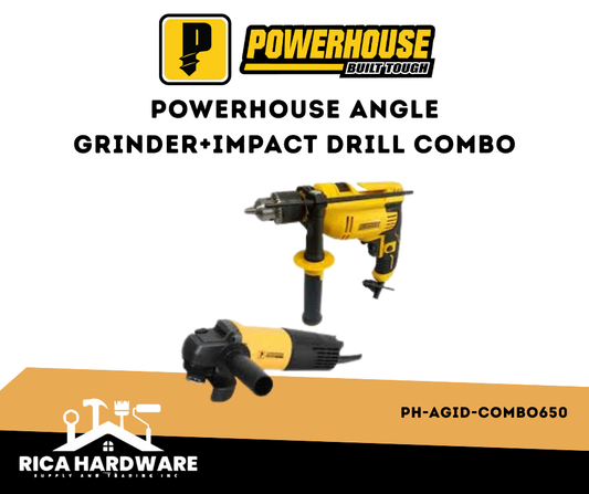 POWERHOUSE PH-AGID-COMBO650 ANGLE GRINDER+IMPACT DRILL COMBO