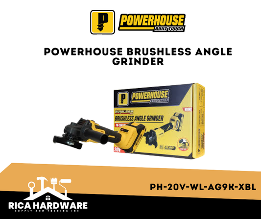 POWERHOUSE BRUSHLESS ANGLE GRINDER PH-20V-WL-AG9K-XBL