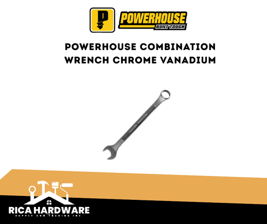 POWERHOUSE COMBINATION WRENCH CHROME & VANADIUM