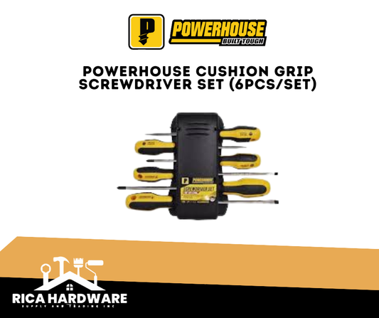 POWERHOUSE CUSHION GRIP  SCREWDRIVER SET (6PCS/SET)