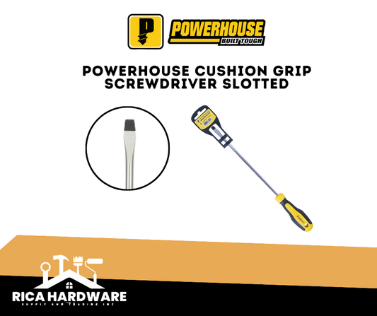 POWERHOUSE CUSHION GRIP SCREWDRIVER SLOTTED