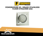 POWERHOUSE HI- GRADE STAINLESS FLOOR STRAINER 6x6"