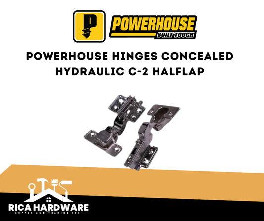 POWERHOUSE HINGES CONCEALED HYDRAULIC PRESSURE C-2 HALFLAP
