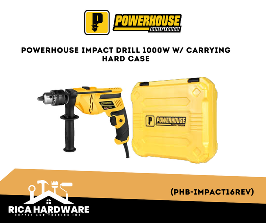 POWERHOUSE IMPACT DRILL 1000W W/ CARRYING HARD CASE