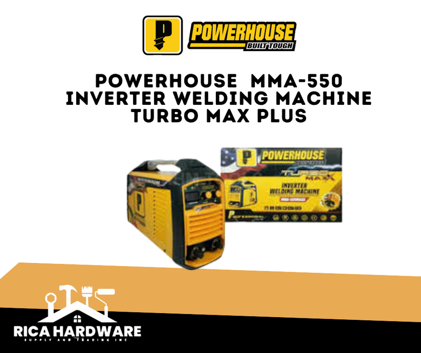 POWERHOUSE MMA-550 INVERTER WELDING MACHINE TURBO MAX PLUS – Rica ...