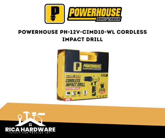 POWERHOUSE CORDLESS IMPACT DRILL (PH-12V-CIMD10-WL)