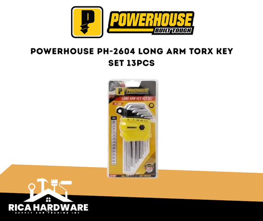 POWERHOUSE LONG ARM HEX KEY SET 13PCS (PH-2604)