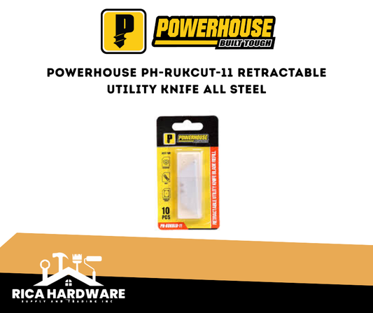 POWERHOUSE RETRACTABLE UTILITY KNIFE (ALL STEEL) (PH-RUKVLD-11)