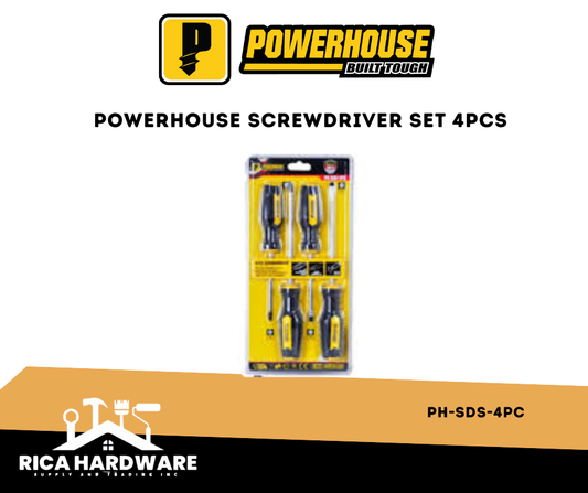 POWERHOUSE  4PCS SCREWDRIVER SET (PH-SDS-4PC)