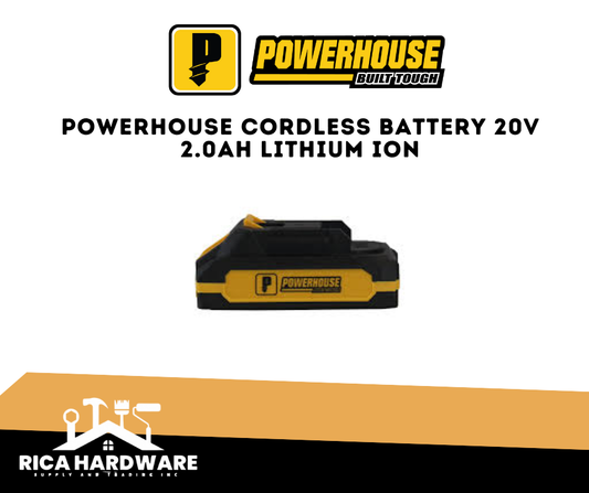 POWERHOUSE CORDLESS BATTERY 20V 2.0AH LITHIUM ION PH-XBT-2000MAH