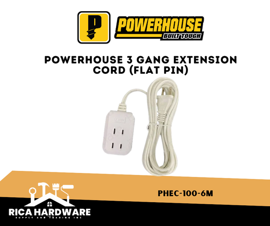POWERHOUSE  3 GANG PORTABLE OUTLET (6METERS) PHEC-100-6M