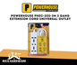 POWERHOUSE 3 GANG UNIVERSAL OUTLET (3METERS)PHEC-200-3M