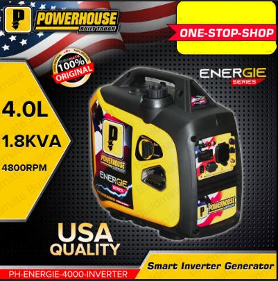 POWERHOUSE PH-ENERGIE-4000-INVERTER SMART INVERTER GASOLINE GENERATOR MAX POWER 2.0KW
