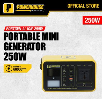 POWERHOUSE PH-PORTGEN-LION-250W PORTABLE GENERATOR 250W