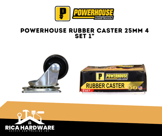 POWERHOUSE RUBBER CASTER 1 SET/4PCS