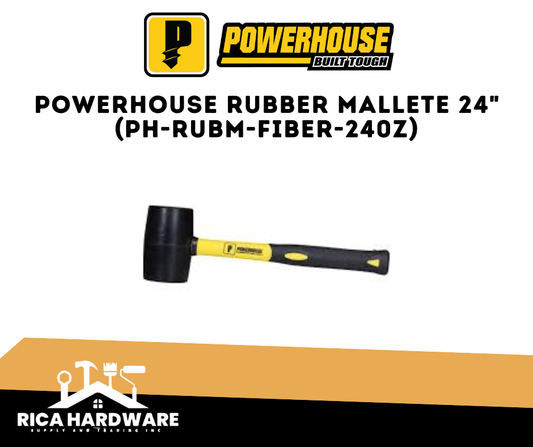 POWERHOUSE RUBBER MALLETE 24" (PH-RUBM-FIBER-240Z)