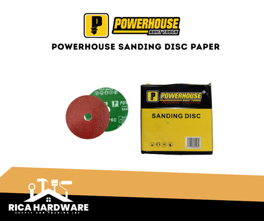 POWERHOUSE SANDING DISC PAPER 4"