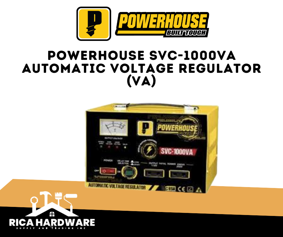 POWERHOUSE SVC-1000VA AUTOMATIC VOLTAGE REGULATOR (VA)