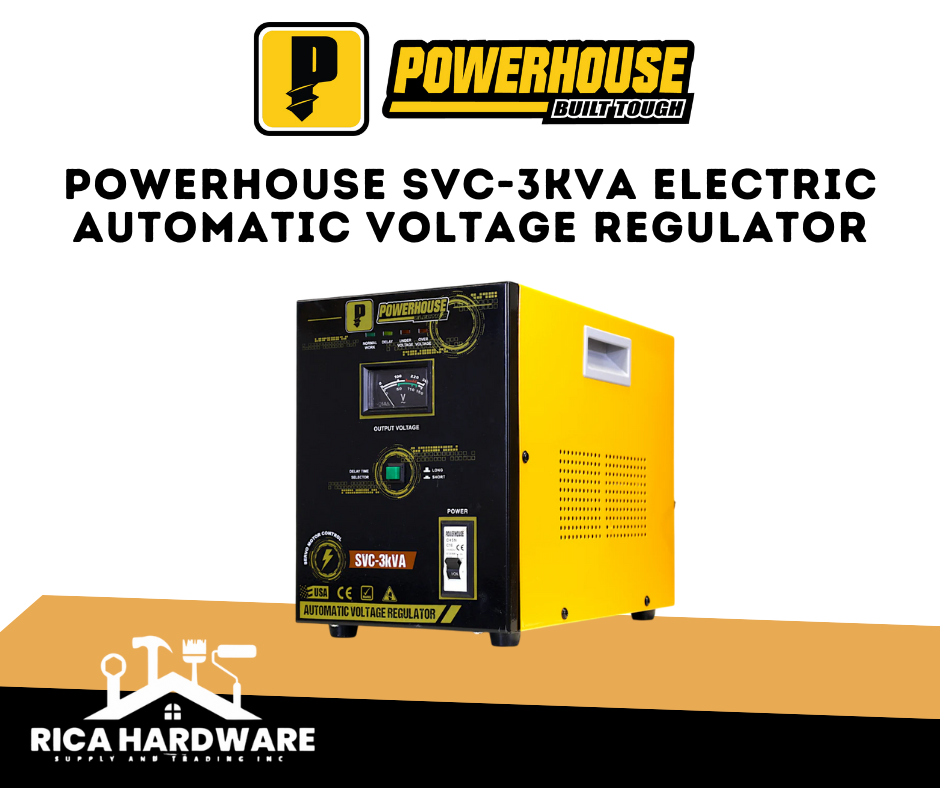 POWERHOUSE SVC-3KVA ELECTRIC AUTOMATIC VOLTAGE REGULATOR
