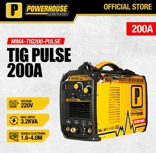 POWERHOUSE TIG-200 PULSE TIG MMA DUAL FUNCTION INVERTER WELDING MACHINE