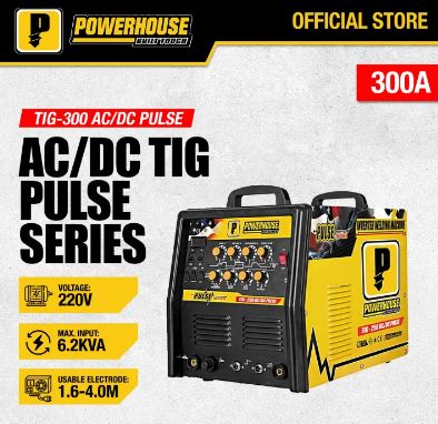 POWERHOUSE TIG-300 PULSE AC/DC PULSE TIG INVERTER WELDING MACHINE
