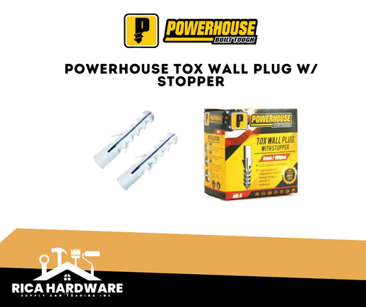 POWERHOUSE TOX WALL PLUG W/ STOPPER (BOX)