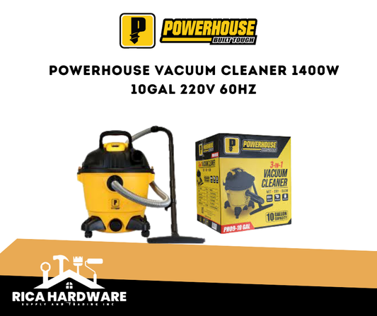 POWERHOUSE VACUUM CLEANER 1400W 10GAL 220V 60HZ