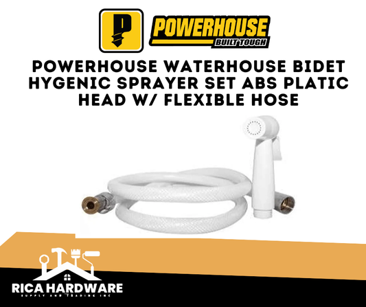 POWERHOUSE WATERHOUSE BIDET HYGENIC SPRAYER SET ABS PLATIC HEAD W/ FLEXIBLE HOSE