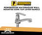 POWERHOUSE WATERHOUSE WALL MOUNTED SINK TAP LEVER HANDLE