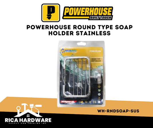 POWERHOUSE ROUND TYPE SOAP HOLDER STAINLESS (WH-RNDSOAP-SUS)