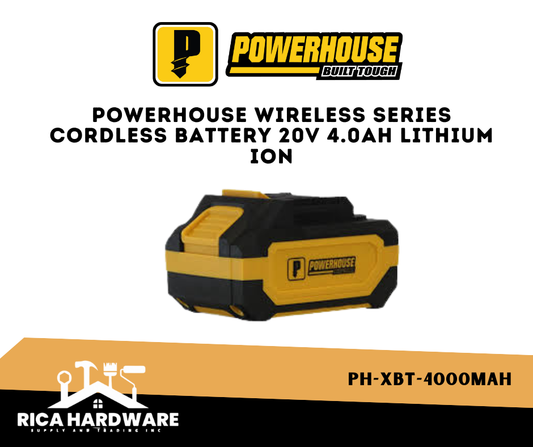 POWERHOUSE WIRELESS SERIES CORDLESS BATTERY 20V 4.0AH Lithium ION( PH-XBT-4000MAH)