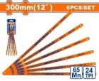 WADFOW HACKSAW BLADE 65MM 12" 6PCS SET (WHB2124)
