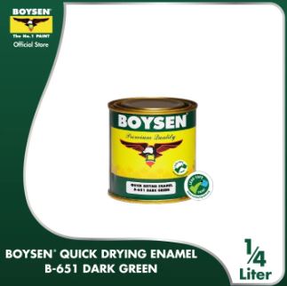 BOYSEN QUICK DRYING ENAMEL DARK GREEN B-651 (1/4L)