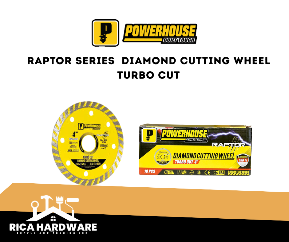 POWERHOUSE RAPTOR SERIES  DIAMOND CUTTING WHEEL TURBO CUT
