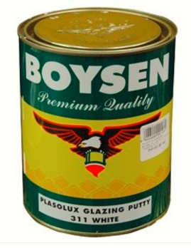 BOYSEN PLASOLUX GLAXING PUTTY B-311 WHITE 4L