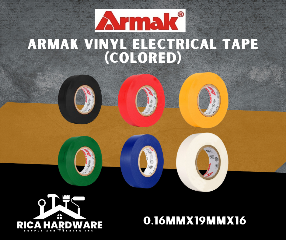 ARMAK VINYL ELECTRICAL TAPE 0.16MMX19MMX16 (COLORED)