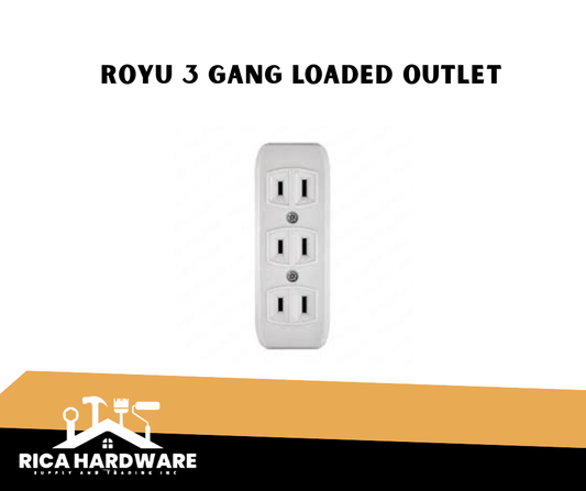 ROYU 3 GANG LOADED OUTLET