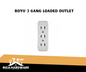 ROYU 3 GANG LOADED OUTLET